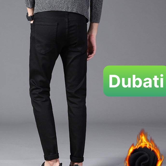 QUẦN JEAN NAM CHẤT BÒ ĐEN TRƠN NHẬT BẢN HOT NHẤT THU ĐÔNG HÈ- BD 50 - DUBAI FASHION