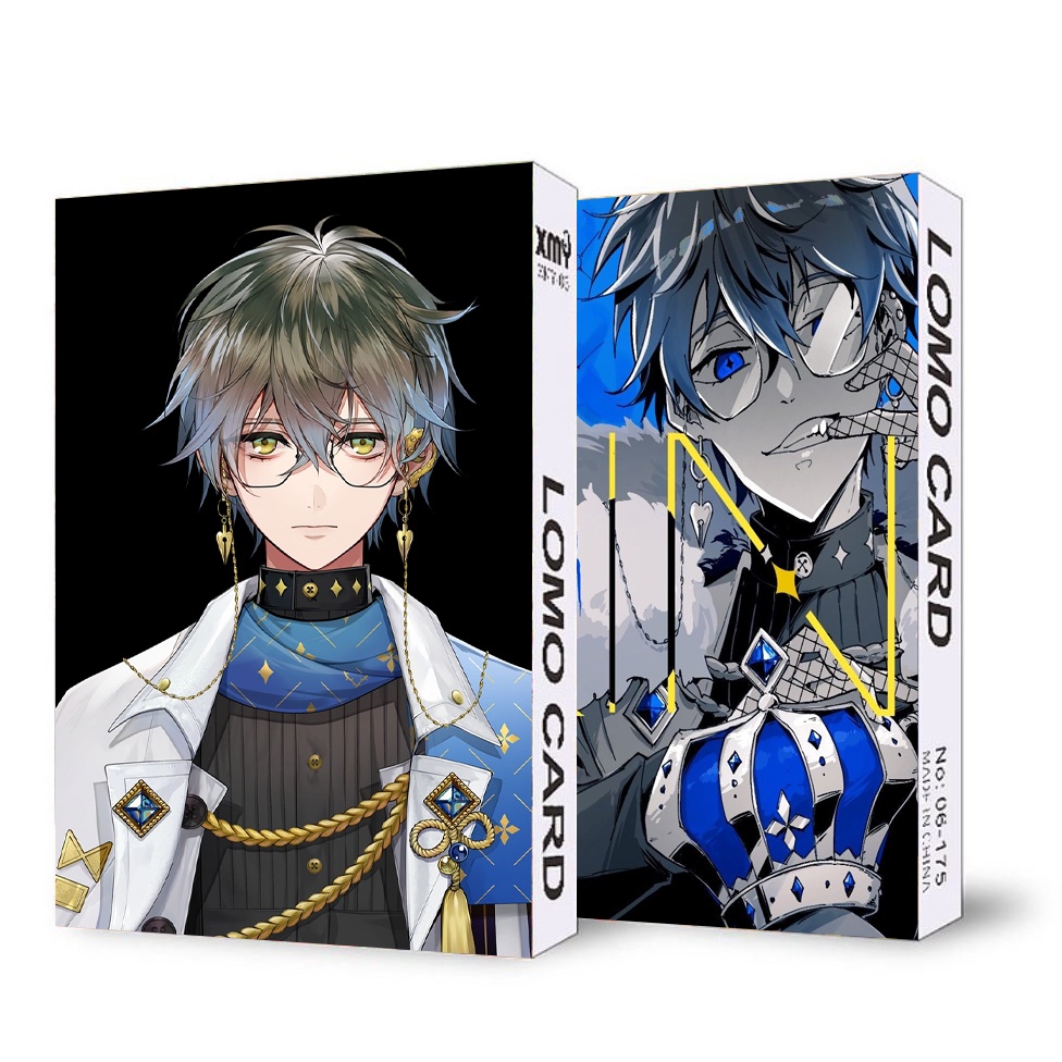 Hộp ảnh lomo in hình Luxiem Ike Eveland Vtuber NIJISANJI anime chibi 30 tấm