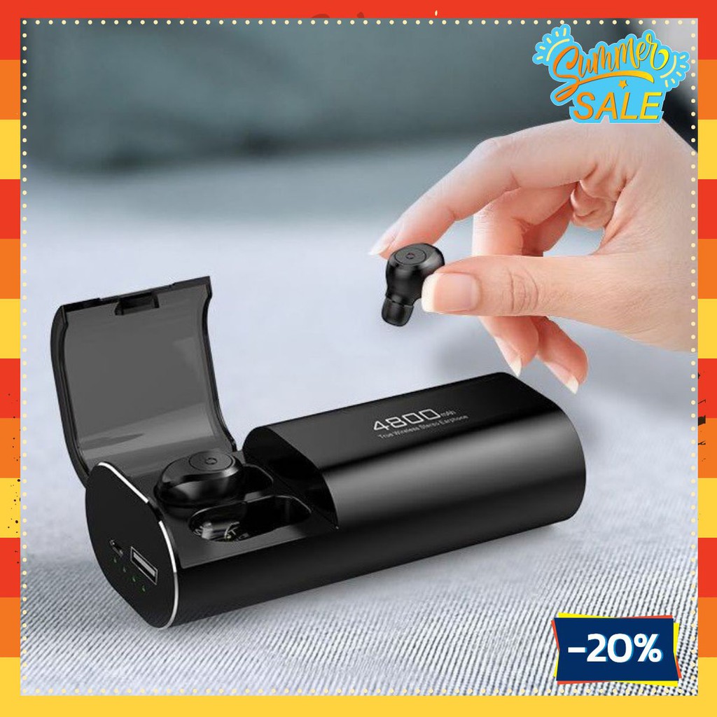 Tai nghe Bluetooth Không Dây Nhét Tai Kiêm Sạc Dự Phòng Amoi S11 TWS Nâng Cấp Hơn i7, i9, i12, F9, F9 ZOANSHOP05