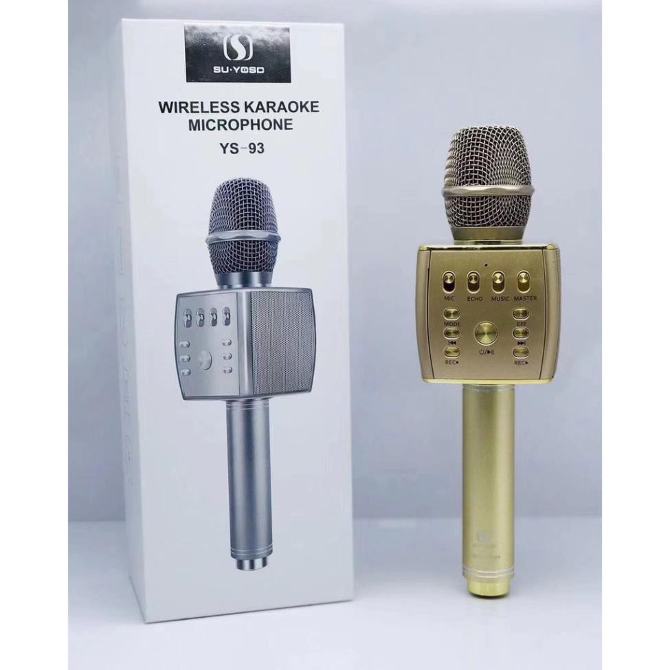 Micro Karaoke bluetooth YS 95 kết bluetooth Không Dây, Tích Hợp Loa Bass  Dùng Hát Tại Nhà Hoặc Livetream, BH: 6 THÁNG