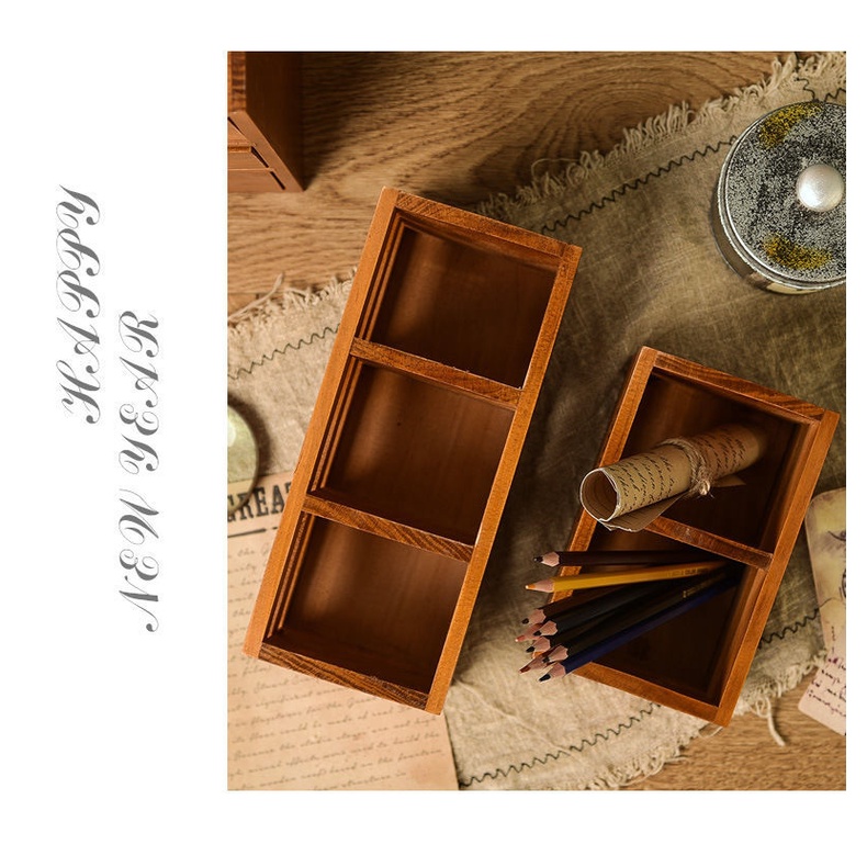 Giỏ Đựng Đồ Dùng Bằng Gỗ Trơn Thiết Kế Độc Đáo Tiện Dụng Cho Gia Đình Giá Đỡ