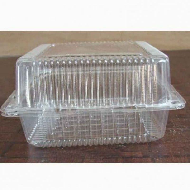 10 Hộp nhựa vuông 13 x13 x 7cm dùng 1 lần H05 , H52 bánh su kem, bánh trung thu, bánh doughnut, bánh kem ( sẵn )