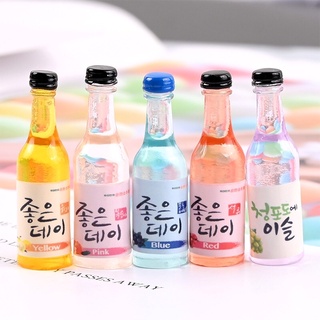 Charm mô hình chai Soju màu sắc trang trí slime, ốp điện thoại, cặp tóc,...