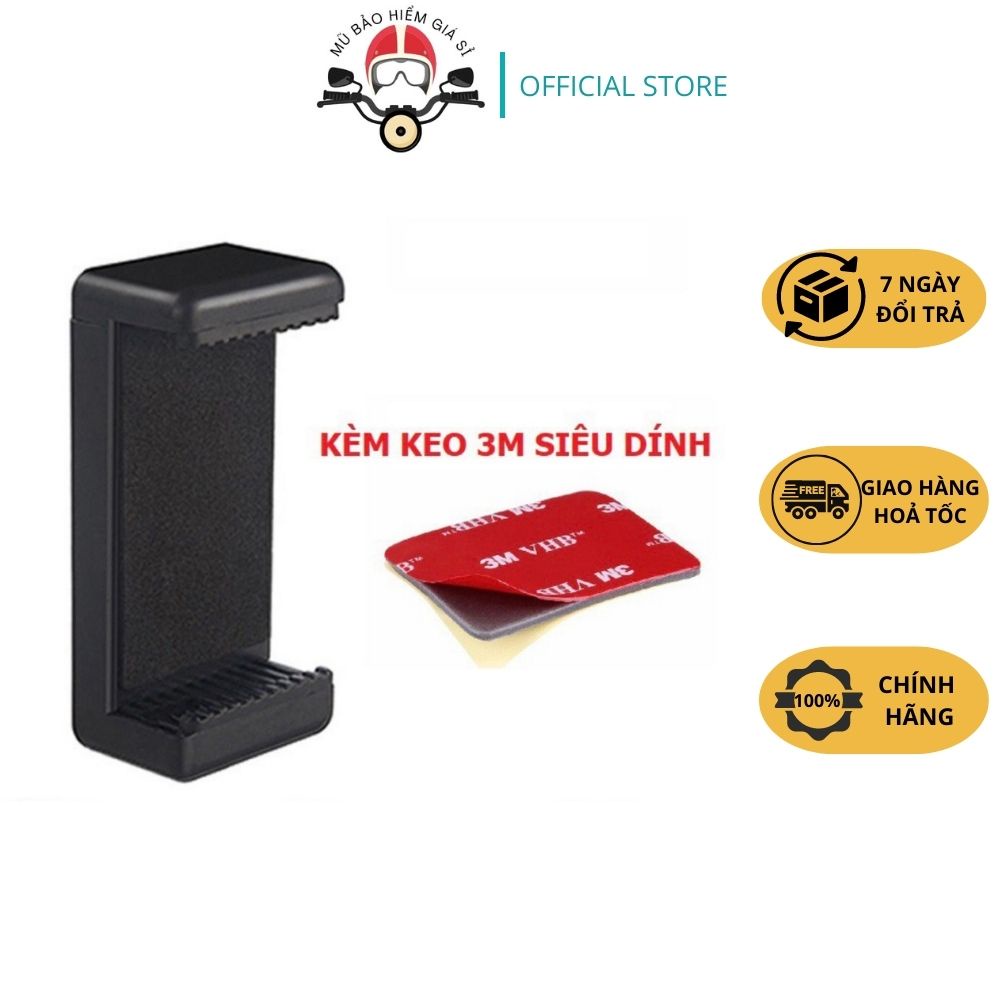 Giá Đỡ Điện Thoại Xe Máy, Kẹp Điện Thoại Xe Máy Nhỏ Gọn Tiện Lợi Dành Cho BiKer, Băng Dính 3M