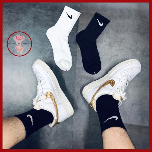 Tất thể thao nike nam nữ cổ cao cổ thấp,Vớ adidas 4 mùa unisex dài đến bắp chân không mùi thấm hút mồ hôi
