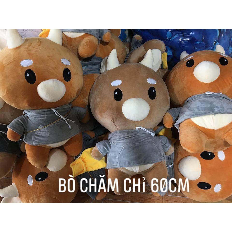 [CHUYÊN SỈ GIÁ SỐC]  Thú Nhồi Bông Hình Bò Chăm Chỉ Siêu Hot Màu Nâu (2 Size) [ DIABRAND ]