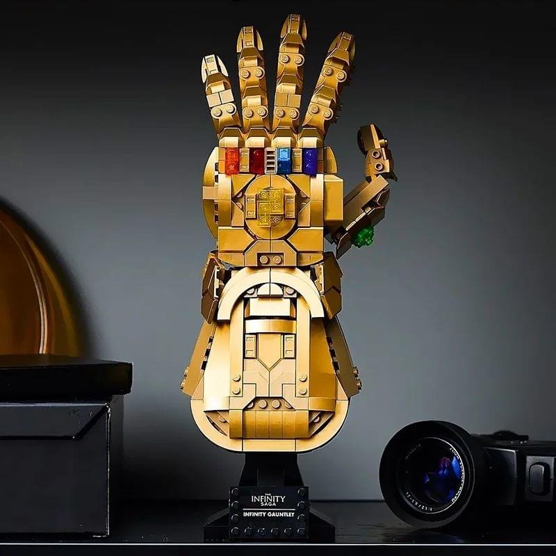 Đồ chơi lắp rắp GĂNG TAY THANOS vàng| GĂNG TAY THANOS đỏ