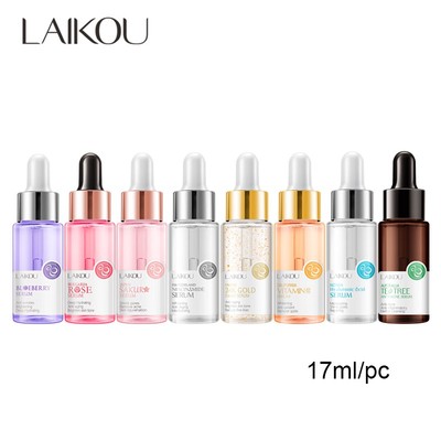 Serum LAIKOU 17ml chiết xuất hoa anh đào/ việt quất/ cây trà/ hoa hồng/ vitamin C làm sáng da mặt