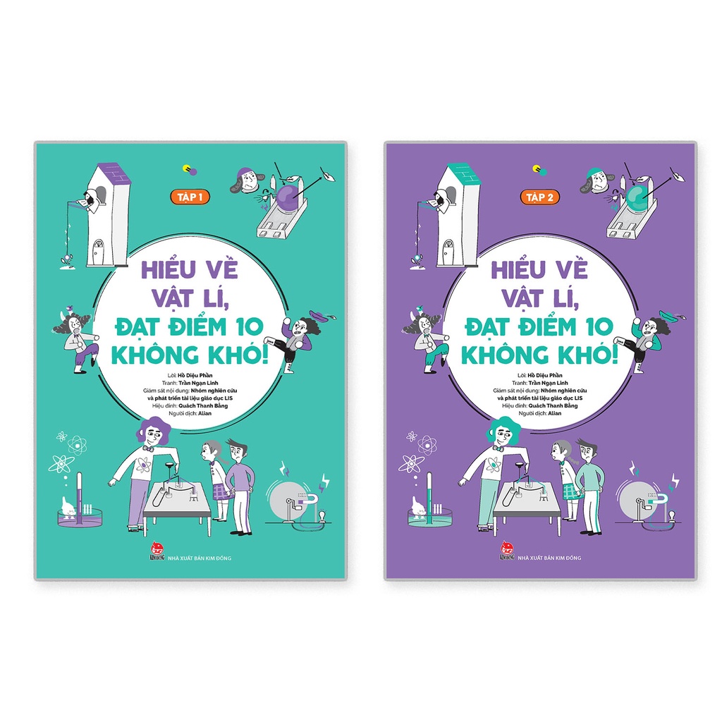 Sách - Hiểu Về Vật Lí Đạt Điểm 10 Không Khó Tập 1 2 lẻ tùy chọn
