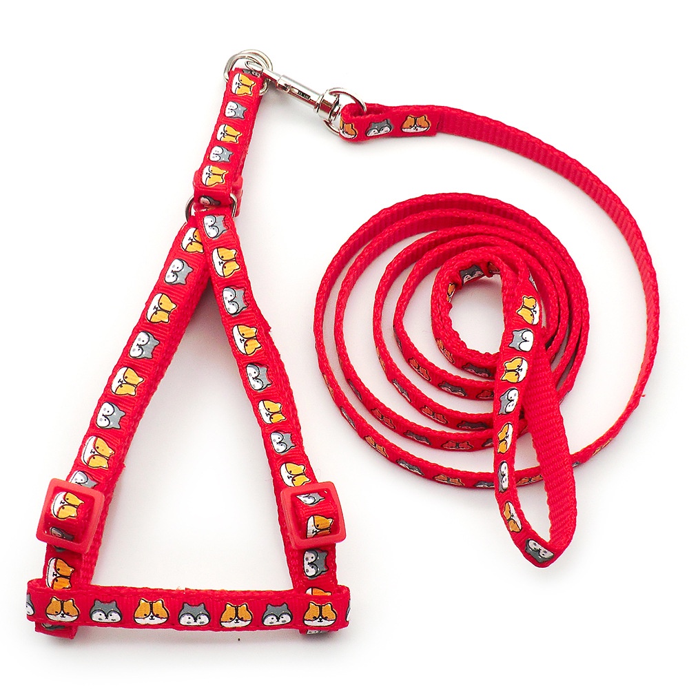 1 Dây Đai An Toàn Họa Tiết Hoạt Hình Dễ Thương Có Thể Điều Chỉnh Cho Thú Cưng