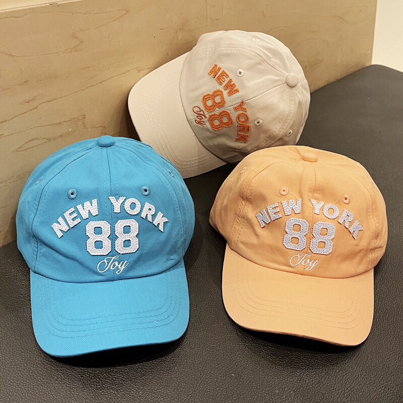 Mũ nón lưỡi trai thêu chữ NY cho bé 3-8 tuổi LTB05