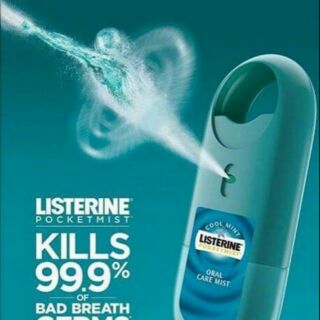 Xịt thơm miệng listerine diệt 99,99% vi khuẩn