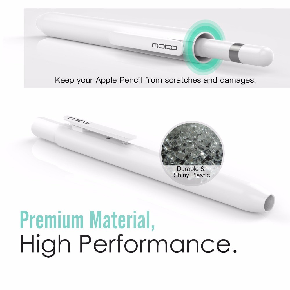 Vỏ bảo vệ Moko cho Apple Pencil 1/2 với kẹp tích hợp bảo vệ ngòi có thể thu vào kèm nút lò xo | BigBuy360 - bigbuy360.vn