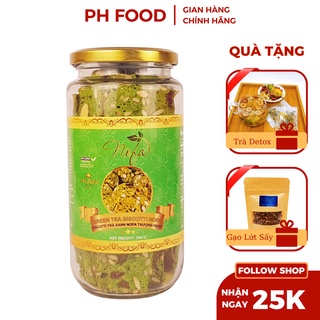 Bánh Biscotti ăn kiêng PH Food, bánh biscotti nguyên cám không đường 3 vị thơm ngon bổ dưỡng