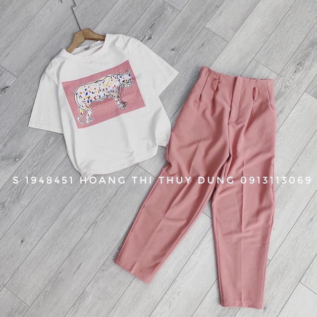 [ Mã FAMAYWA2 giảm 10K đơn 50K] Sét bộ thun in tay ngắn phối cát hàn | BigBuy360 - bigbuy360.vn