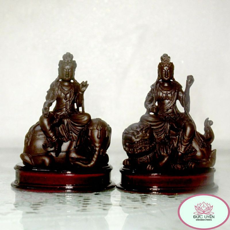 Tượng ngài Văn Thù Bồ Tát- Phổ Hiền Bồ Tát-6 Mẫu