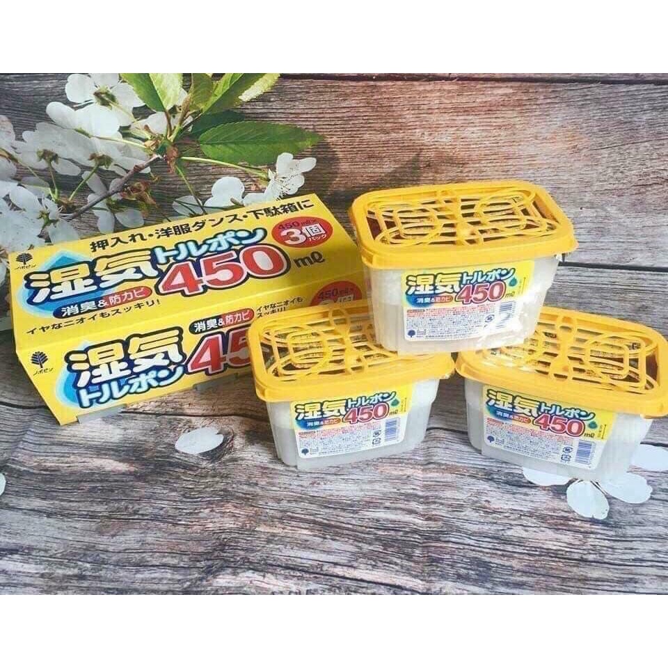 Hộp Hút Ẩm Nhật Bản Kokubo 450ml Chống Mốc Quần Áo Tủ Giày Khử Mùi Hôi Hiệu Quả