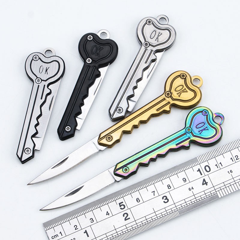 Dao Chìa Khoá Nhò Gọn Trái Tim - 12cm Treo Móc Khoa1