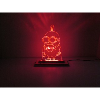 Mô Hình Đèn Led 3D Kẻ Cắp Mặt Trăng Minion