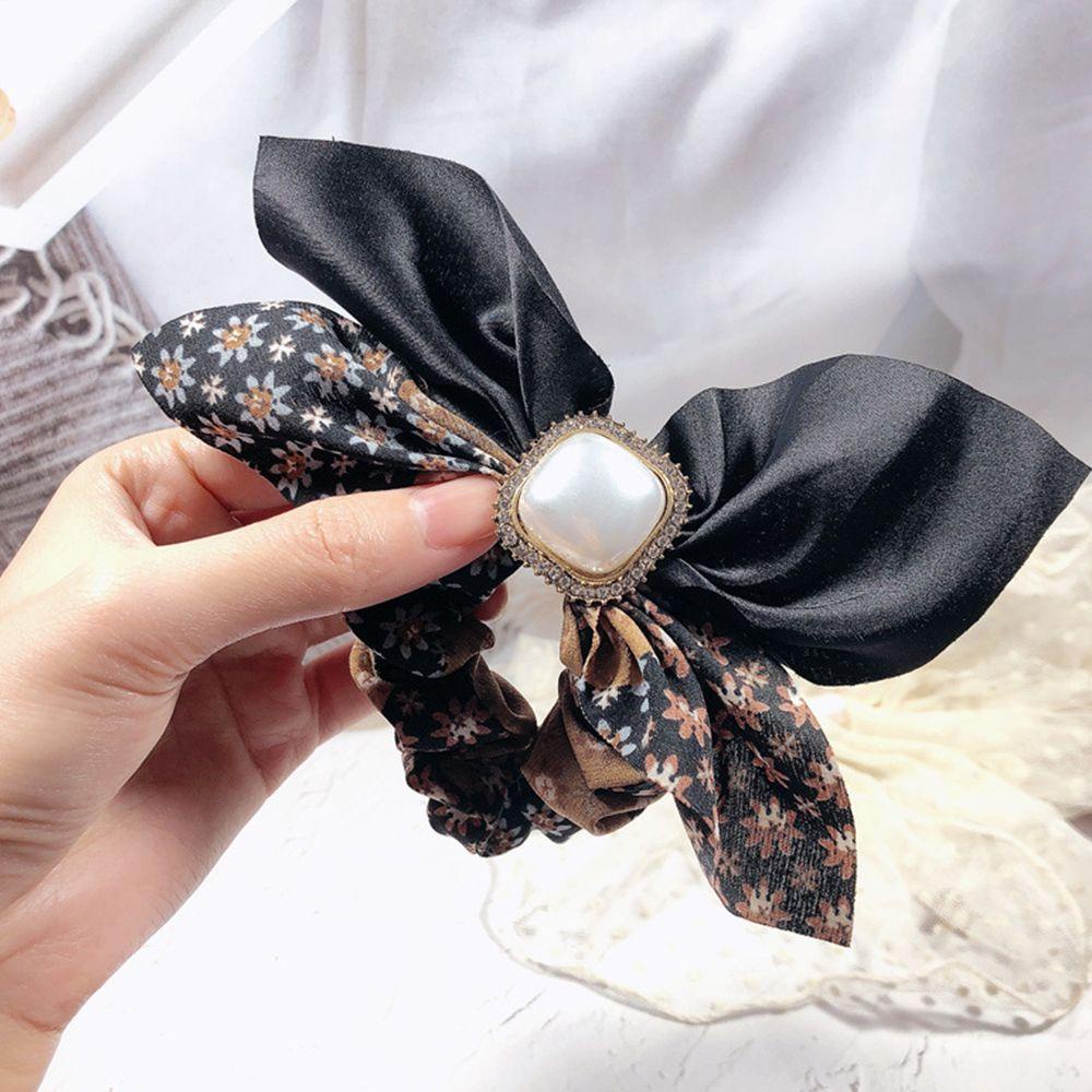 Dây Cột Tóc Ruy Băng Thắt Nơ Phong Cách Cổ Điển VANES1 Cho Nữ