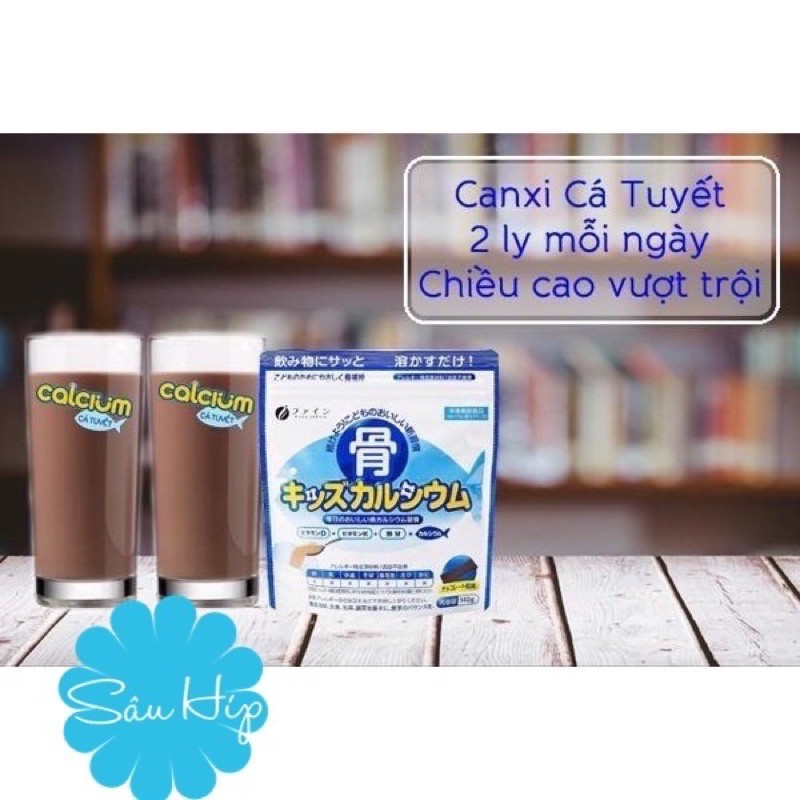 Bột Bone's Calcium For Kids Bổ Sung Calcium - Canxi Xương Cá Tuyết Nhật Bản Túi 140g | Thế Giới Skin Care