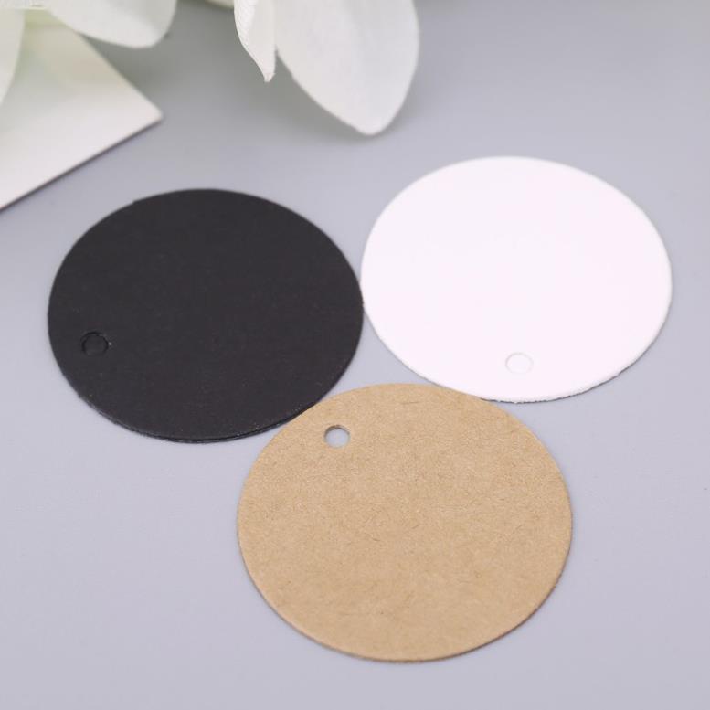 100 tag giấy 3.5cm trang trí quà tặng