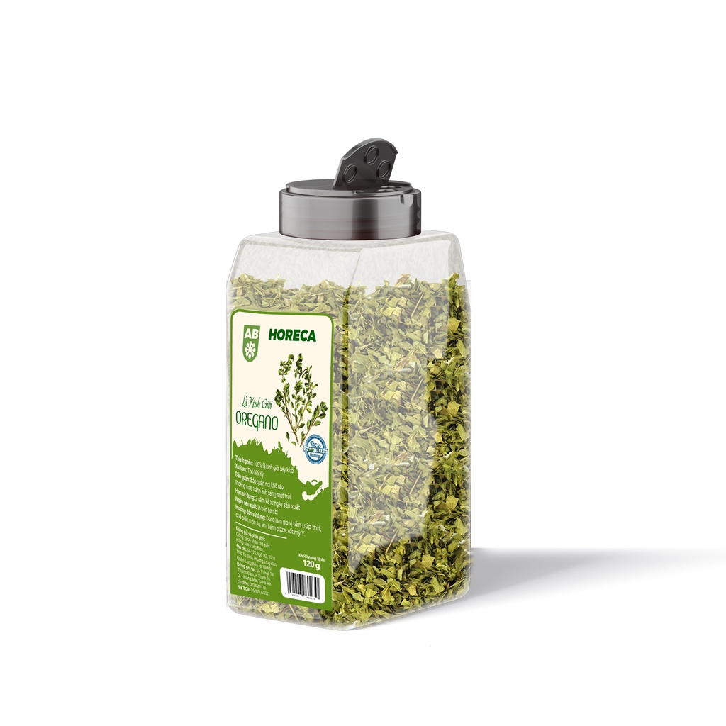 Lá kinh giới (Oregano) AB -120G - làm gia vị tẩm ướp thịt,chế biến món Âu, làm bánh pizza, xốt mỳ - Foodland