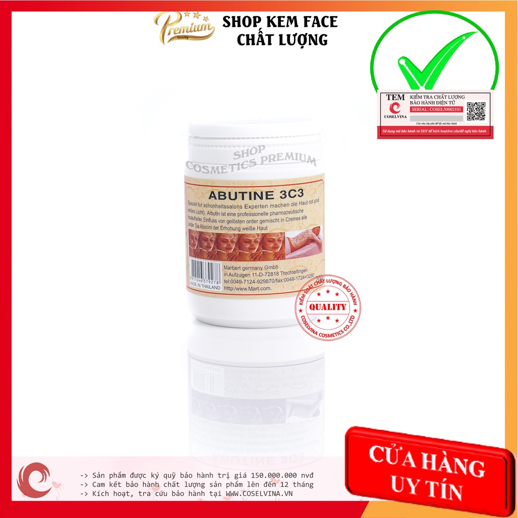 Kem Body kích trắng Abutine 3C3 kích hoạt bảo hành