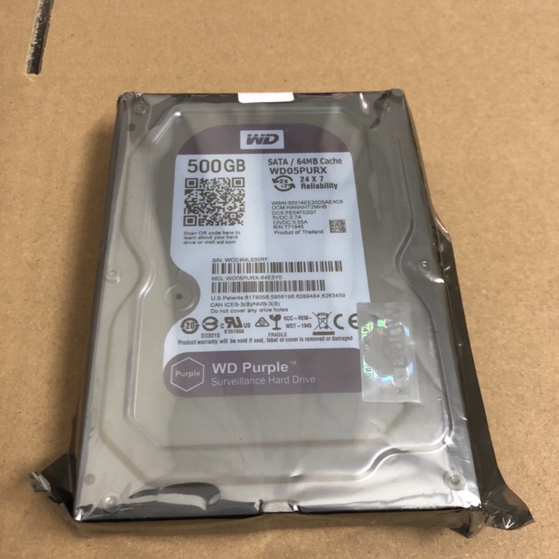 Ổ cứng HDD WD 500GB chính hãng bảo hành 24 tháng chuyên dùng cho camera và PC
