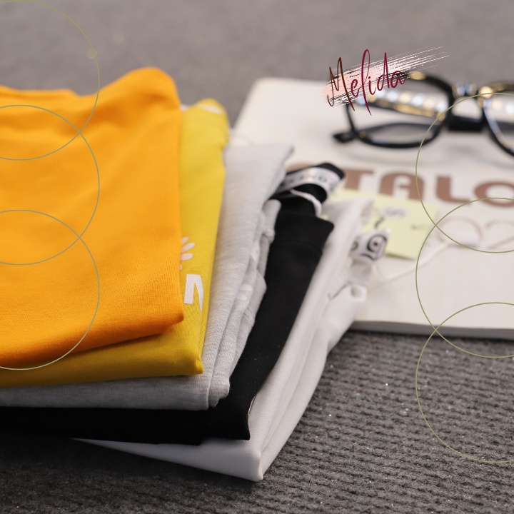 Áo croptop ôm tay ngắn kiểu dáng thun suông basic chất vải dày dặn màu cam cá tính sexy thời trang Hàn Quốc