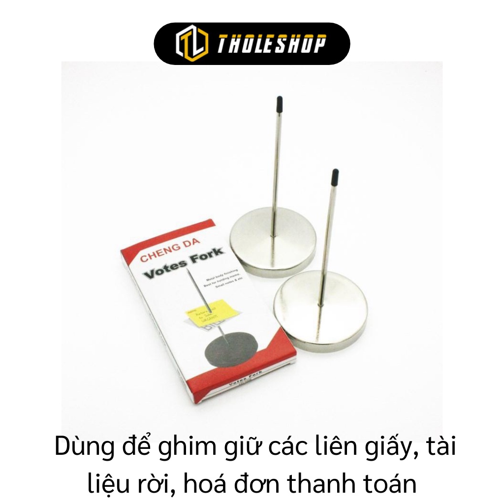Cây Ghim Giấy, Hóa Đơn - Dụng Cụ Cọc Ghim Cắm Bill, Giấy, Hóa Đơn Cheng Da 8237