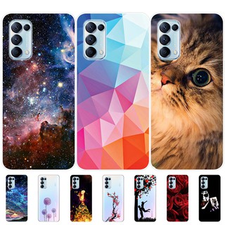 Ốp Điện Thoại TPU Silicon Mềm Vẽ Họa Tiết Thời Trang Cho Oppo Reno5 Reno 5 Pro