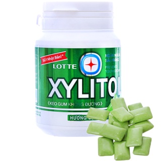 Kẹo cao su Xylitol không đường lọ nhỏ-Small bottle of Sugar-free Gum