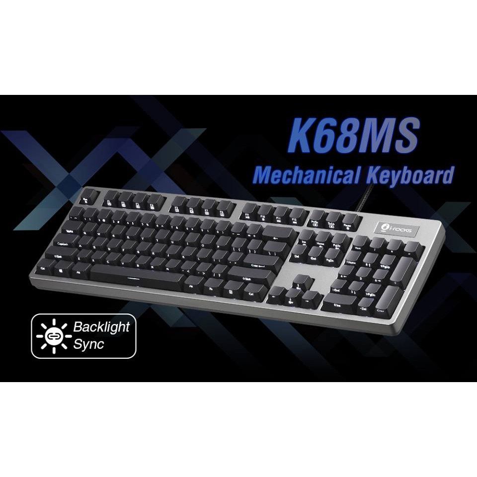 [Mã SKAMSALE03 giảm 10% đơn 200k] Phím cơ IRock K68MS Cherry MX (tặng pad IRock IRC11)