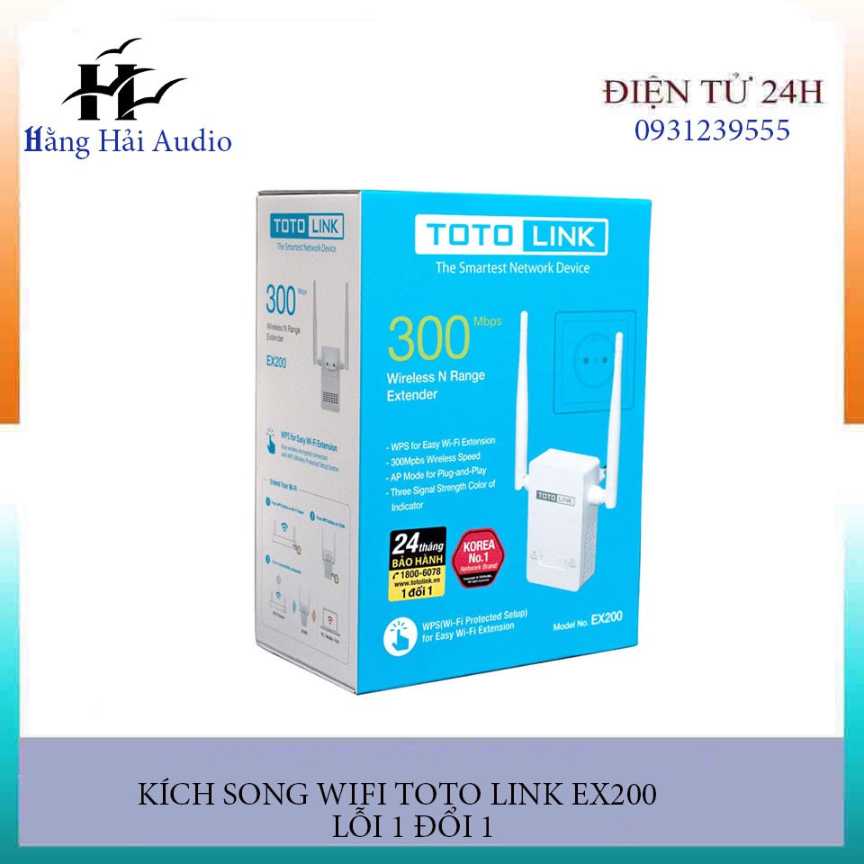 Kích sóng wifi totolink ex200