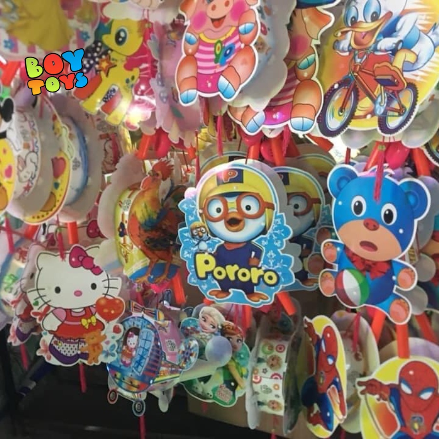 Đồ chơi trung thu lồng đèn nhựa 2 mảnh có nhạc và đèn thú vị cho bé