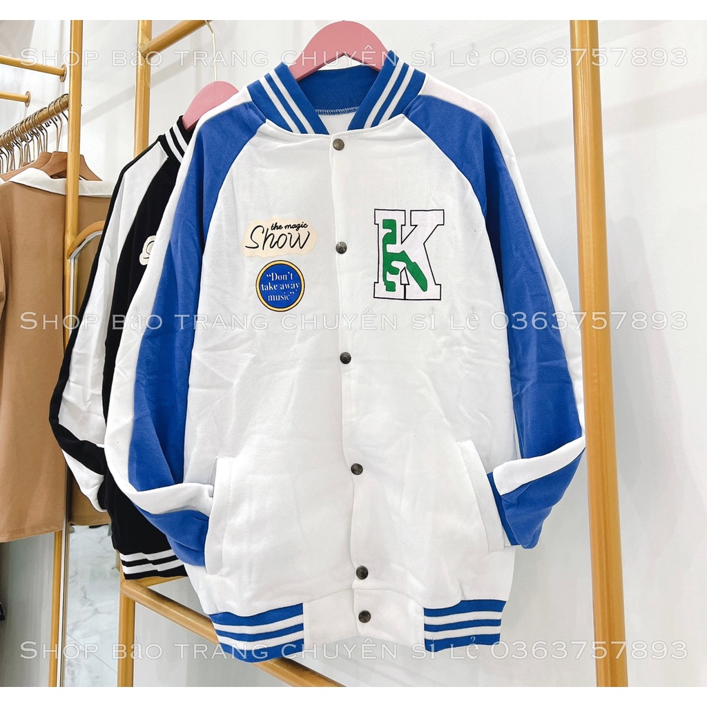 Áo Khoác Mùa Đông Chữ K Phối Tay Kiểu Dáng Unisex Nam Nữ Dáng Trẻ Trung Năng Động Mặc Áo Đôi Nhóm