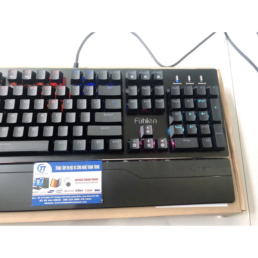 Bàn phím cơ GAMING Fuhlen E Eraser Mechanical Blue Switch Black