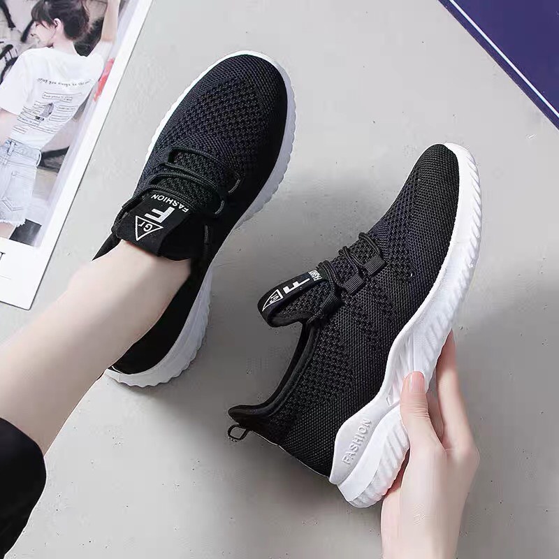Giày Chạy Bộ Tập Thể Dục Thể Thao Nữ, Giầy Sneaker Siêu Nhẹ Thời Trang Hàn Quốc mã fashion