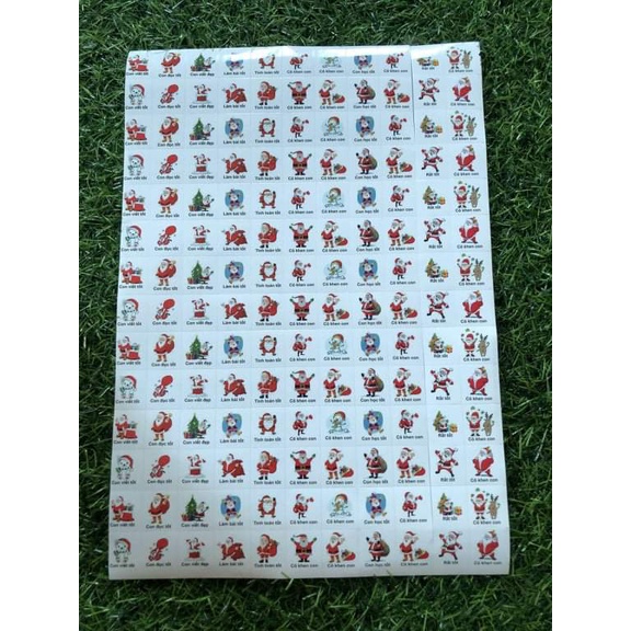 Sticker khen thưởng học sinh - ông già noel