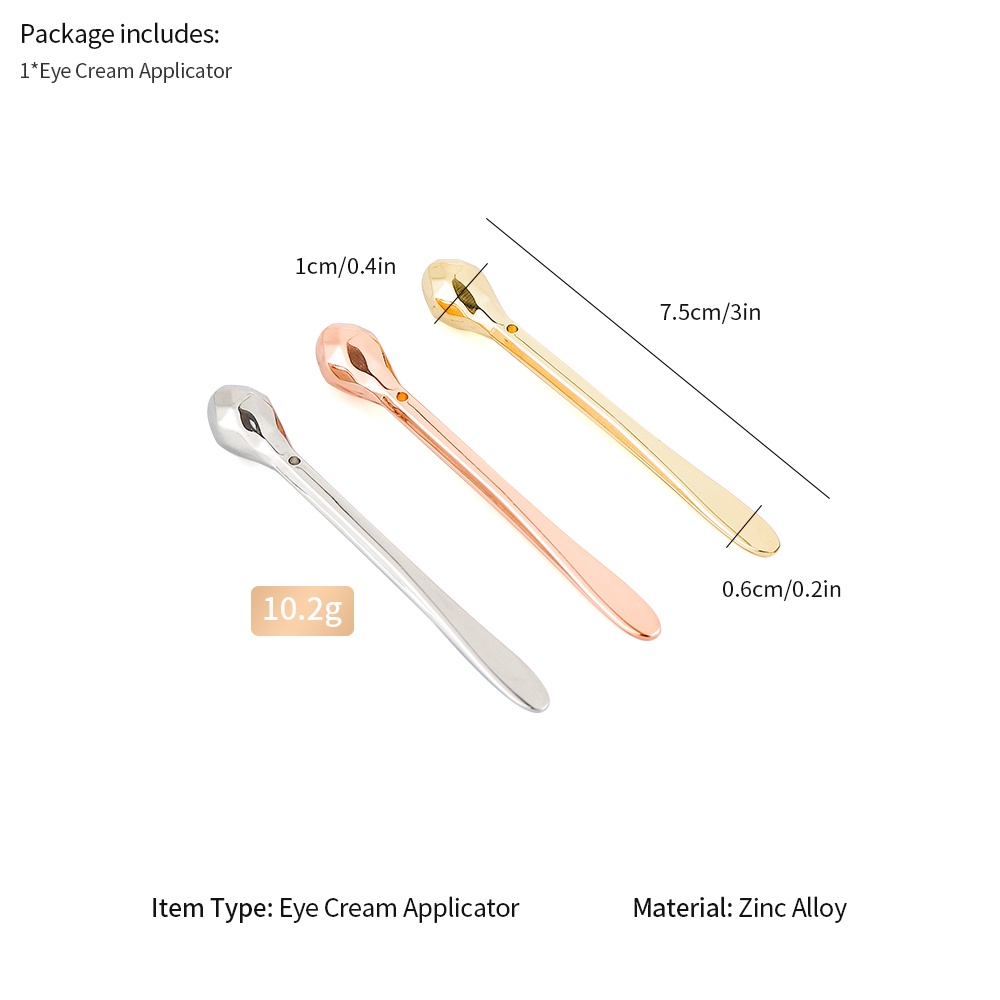 Muỗng bôi kem dưỡng da mắt FOREVERLILY bằng kim loại chăm sóc da tiện dụng