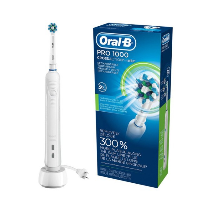 Bàn chải điện Oral B Pro 1000 Cross Action, hàng Mỹ
