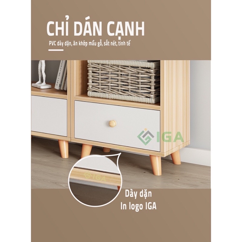 kệ tủ sách tổ ong có ngăn kéo GP144
