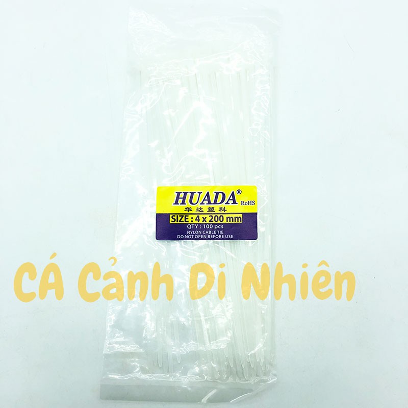 Dây rút nhựa 20 cm trắng thít nhựa HUADA lạc nhựa khóa đồ