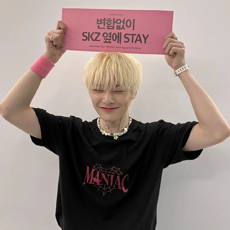 Áo Hoodie Cotton Dáng Rộng In Hình KPOP Stray Kids MANIAC Seoul UNVEIL Concert