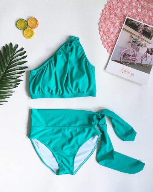 Set bikini nữ hoàng lệch vai nhiều màu | BigBuy360 - bigbuy360.vn