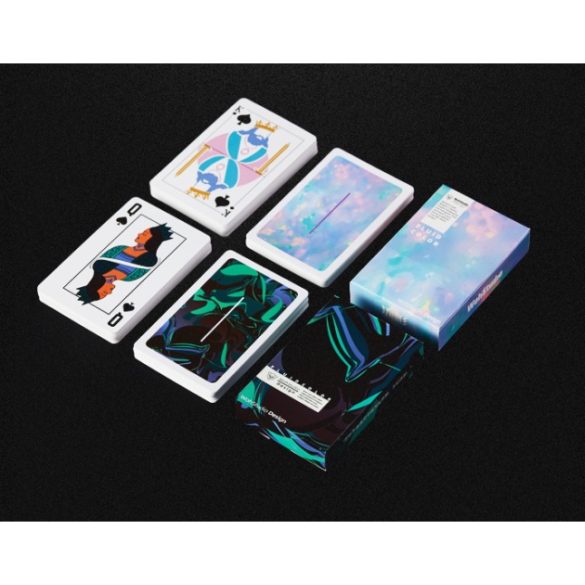 Bộ bài tây in hoa phong cách đơn giản đẹp dùng cho gia đình , bạn bè.Dùng biểu diễn ảo thuật , chơi bài , tặng quà