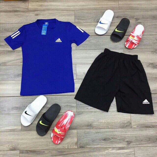 Sét đồ bộ thể thao nam ,FREE SHIP,, Vải Thun mè Co giãn , Quần túi adidalll