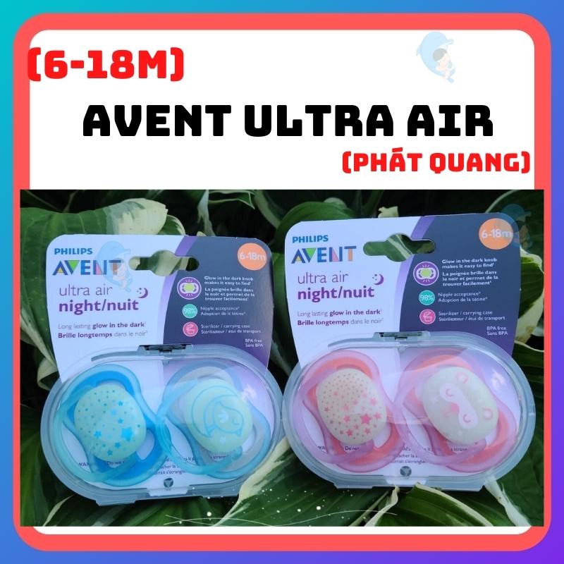 Ti Giả / Ti Ngậm Thông Khí Avent Ultra Air Chỉnh Nha Cho Bé 0-6 Tháng Và 6-18 Tháng Siêu Mềm