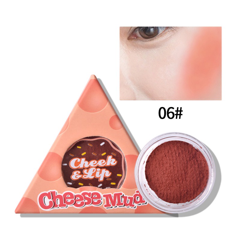 Phấn Má Hồng Dạng Kem 6 Màu Tùy Chọn Làm Sáng Da Tự Nhiên Lâu Trôi Không Thấm Nước